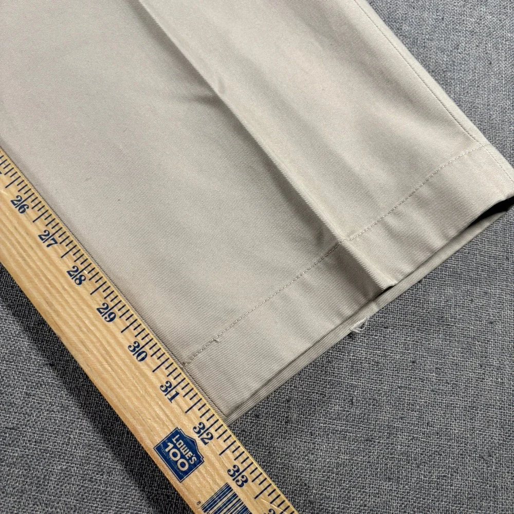 Brooks Brothers Hudson Advantage Chino Mens 40x32 Khaki Flat Front Cotton Pants